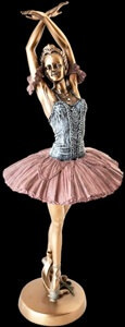 Ballerina skulptur som symbol på styrke og skønhed, perfekt gave til hende